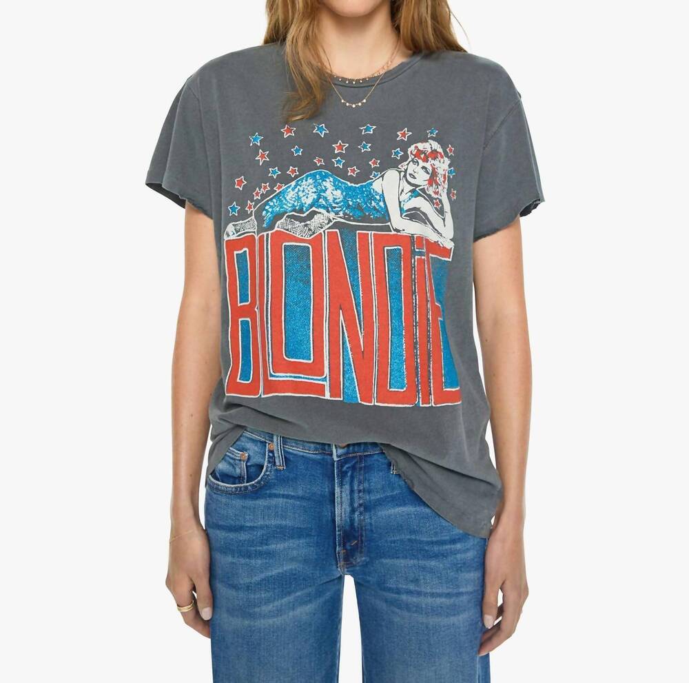 NEW MADEWORN blondie don't stop crop tee in dusk